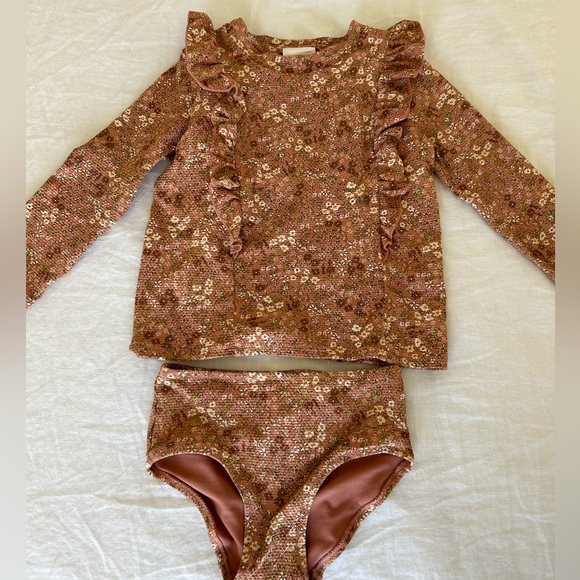 Girls rashguard set H&M size 3-4t Rylee and Cru style - Picture 1 of 6